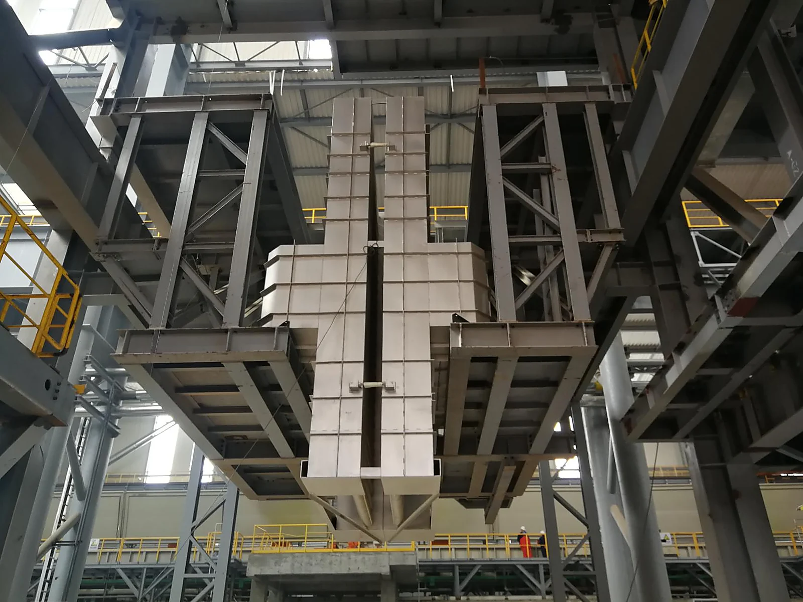Steel processing production line